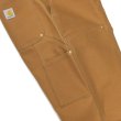 画像5: Carhartt（カーハート）DOUBLE FRONT WORK DUNGAREE（ダブルフロントワークダンガリー）/Brown（ブラウン）【裾上げ無料】 (5)