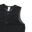 画像5: Post O'Alls（ポストオーバーオールズ）1 Pocket Vest（1ポケットベスト）Vintage twill w/trashed wool lining Charcoal w/base lining /Charcoal（チャコール） (5)