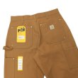 画像4: Carhartt（カーハート）DOUBLE FRONT WORK DUNGAREE（ダブルフロントワークダンガリー）/Brown（ブラウン）【裾上げ無料】 (4)