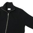 画像5: Yonetomi NEW BASIC（ヨネトミニューベーシック）EX Fine Wool Rib Knit Blouson（エクストラファインウールニットブルゾン）/Black（ブラック） (5)