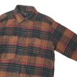 画像4: ENGINEERED GARMENTS（エンジニアードガーメンツ）WORK SHIRT（ワークシャツ）Cotton Plaid Flannel/Orange×Red（オレンジ×レッド） (4)