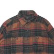 画像3: ENGINEERED GARMENTS（エンジニアードガーメンツ）WORK SHIRT（ワークシャツ）Cotton Plaid Flannel/Orange×Red（オレンジ×レッド） (3)