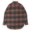 画像2: ENGINEERED GARMENTS（エンジニアードガーメンツ）WORK SHIRT（ワークシャツ）Cotton Plaid Flannel/Orange×Red（オレンジ×レッド） (2)