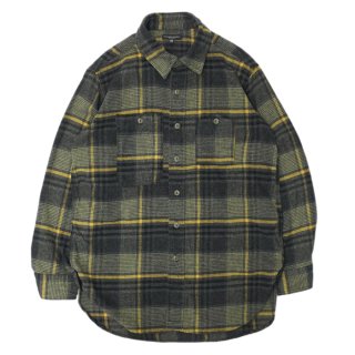 ENGINEERED GARMENTS（エンジニアードガーメンツ）WORK SHIRT（ワークシャツ）Cotton Plaid Flannel/Orange×Red（オレンジ×レッド）  - タイガース・ブラザース本店オンラインショップ