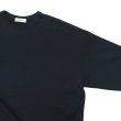 画像4: alvana（アルヴァナ）TURI-AMI 60s SAHPE SWEAT（吊り編み60sシェイプスウェット）/B-Navy（ブラックーネイビー） (4)