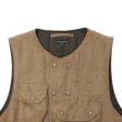 画像4: ENGINEERED GARMENTS（エンジニアードガーメンツ）Cover Vest（カバーベスト）Lt,Weight Fake Suede/Khaki（カーキ） (4)