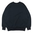 画像2: alvana（アルヴァナ）TURI-AMI 60s SAHPE SWEAT（吊り編み60sシェイプスウェット）/B-Navy（ブラックーネイビー） (2)