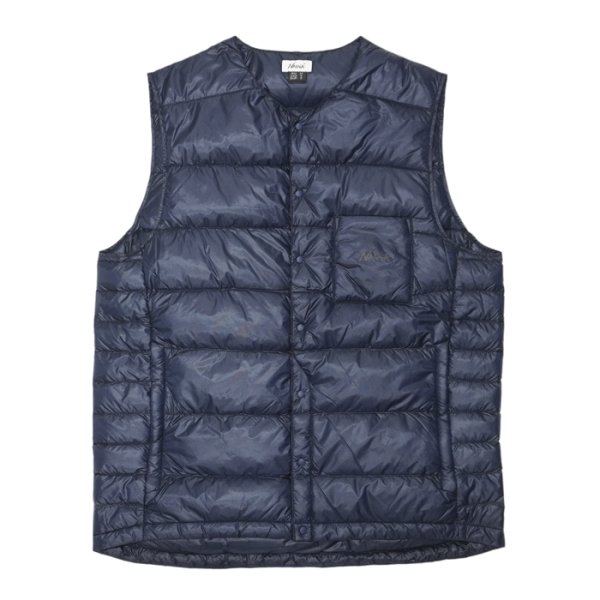 画像1: NANGA（ナンガ）INNER DOWN VEST（インナーダウンベスト）/Navy（ネイビー） (1)