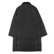 画像2: Barbour（バブァー）LONG LIDDESDALE QUILT JACKET（ロングリデスデイル キルトジャケット）/Black（ブラック） (2)