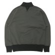 画像6: Nigel Cabourn（ナイジェルケーボン）HIGH NECK SHIRT（ハイネックシャツ）"TWO TONE"/Charcoal（チャコール）・Dark Green（ダークグリーン） (6)