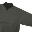 画像8: Nigel Cabourn（ナイジェルケーボン）HIGH NECK SHIRT（ハイネックシャツ）"TWO TONE"/Charcoal（チャコール）・Dark Green（ダークグリーン） (8)