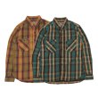 画像1: STUDIO D'ARTISAN（ステュディオ・ダ・ルチザン）Heavy Wight  Flannel Shirt （ヘビーウェイトフランネルシャツ）/Yellow（イエロー）・Green（グリーン） (1)