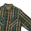 画像8: STUDIO D'ARTISAN（ステュディオ・ダ・ルチザン）Heavy Wight  Flannel Shirt （ヘビーウェイトフランネルシャツ）/Yellow（イエロー）・Green（グリーン） (8)