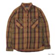 画像2: STUDIO D'ARTISAN（ステュディオ・ダ・ルチザン）Heavy Wight  Flannel Shirt （ヘビーウェイトフランネルシャツ）/Yellow（イエロー）・Green（グリーン） (2)