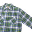 画像4: CAMCO（カムコ）Heavy Wight Flannel Shirt（ヘビーウエイト フランネルシャツ）/Green×Blue（グリーン×ブルー） (4)