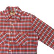 画像4: CAMCO（カムコ）Heavy Wight Flannel Shirt（ヘビーウエイト フランネルシャツ）/Red×Blue（レッド×ブルー） (4)