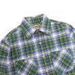 画像3: CAMCO（カムコ）Heavy Wight Flannel Shirt（ヘビーウエイト フランネルシャツ）/Green×Blue（グリーン×ブルー） (3)