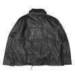 画像2: yoused （ユーズド）Leather Driver's Jacket （レザードライバーズジャケット）/ Black（ブラック） (2)