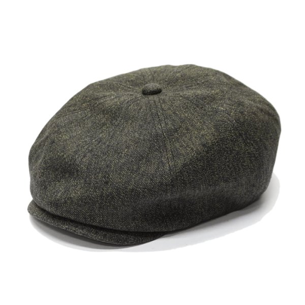 画像1: Nigel Cabourn（ナイジェル・ケーボン）CASQUETTE（キャスケット）"Black Chambray Hemp"/Charcoal（チャコールグレー） (1)