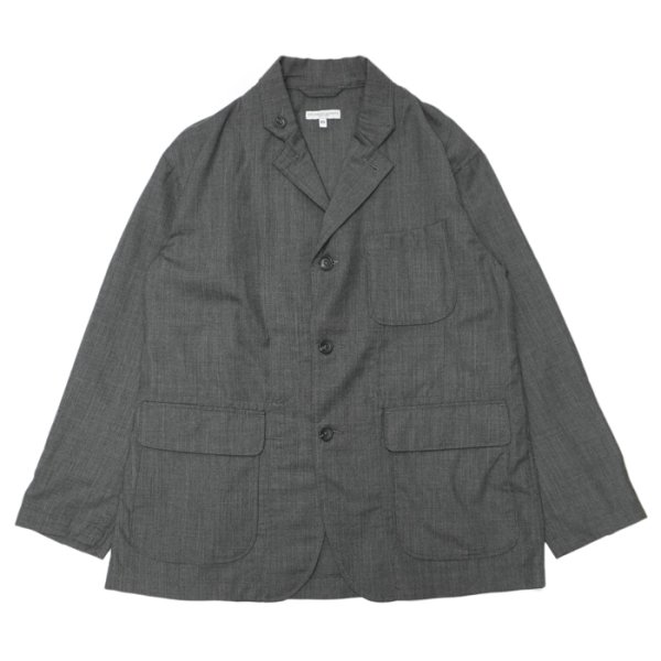 画像1: ENGINEERED GARMENTS（エンジニアードガーメンツ）Loiter Jacket（ロイタージャケット）"Tropical Wool" / Charcoal（チャコール） (1)