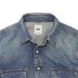 画像4: F.O.B FACTORY（エフオービーファクトリー）DENIM WESTERN SHIRT（デニムウエスタンシャツ）8oz Wash Denim/Blue（ブルー） (4)