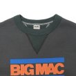 画像3: BARNS OUTFITTERS (バーンズアウトフィッターズ) "STANDARD" COZUN GUSSET PRINT CREW NECK SWEAT SP (はめ込み両Vガゼットクルーネックスウェット）"BIG MAC"/ Black（ブラック） (3)