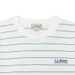 画像3: L.L.Bean（エルエルビーン）Union Striped Long Sleeve Tee（ユニオン ストライプロングスリーブT）"Japan Edition" / White×Lt,Green（ホワイト×ライトグリーン） (3)