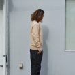 画像8: Yonetomi NEW BASIC（ヨネトミニューベーシック）WAVE COTTON KNIT PULLOVER（ウェーブコットンニットプルオーバー）/Beige（ベージュ） (8)