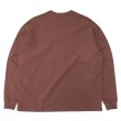 画像2: alvana（アルヴァナ）空紡 L/S TEE SHIRTS（空紡ロングスリーブTシャツ）/ Red Brown（レッドブラウン） (2)