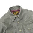 画像3: Y'2 LEATHER（ワイツーレザー）STEER OIL Western Shirt（ステアオイル ウエスタンシャツ）"Spring Edition" / Grey（グレー） (3)