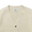 画像3: Yonetomi NEW BASIC（ヨネトミニューベーシック）GIMA COTTON KNIT CARDIGAN（ギマコットンニットカーディガン）/ Ecru（エクリュ） (3)