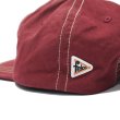 画像6: felco（フェルコ）NEW SHAPE TWILL STONE WASHED BB CAP （ニューシェイプツイル ストーンウォッシュドベースボールキャップ）”W/OLD FONT "F" FELT” / Burgundy（バーガンディ） (6)