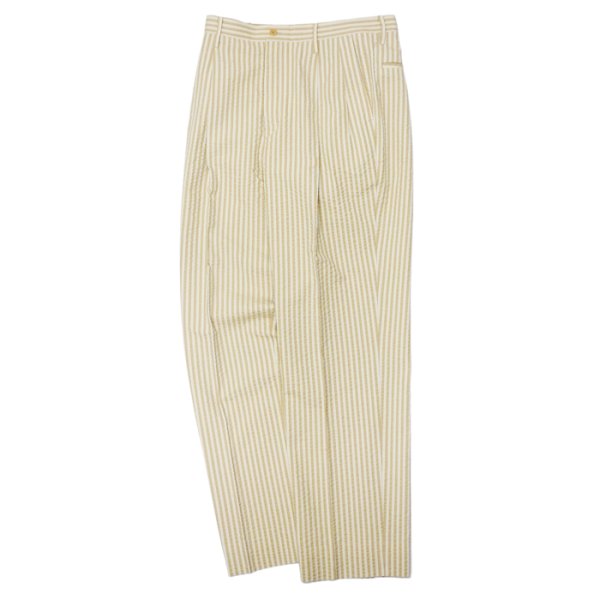 画像1: KAPTAIN SUNSHINE（キャプテンサンシャイン）Skate Shoecut Slacks（スケートシューカットスラックス） / Golden Ecru（ゴールデンエクリュ）【裾上げ無料】 (1)