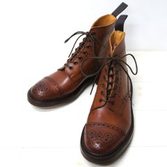 Tricker's（トリッカーズ）キャップトゥブローグブーツ（ダイナイトソール）/Beechnut Burnished（ビーチナッツバーニッシュド）