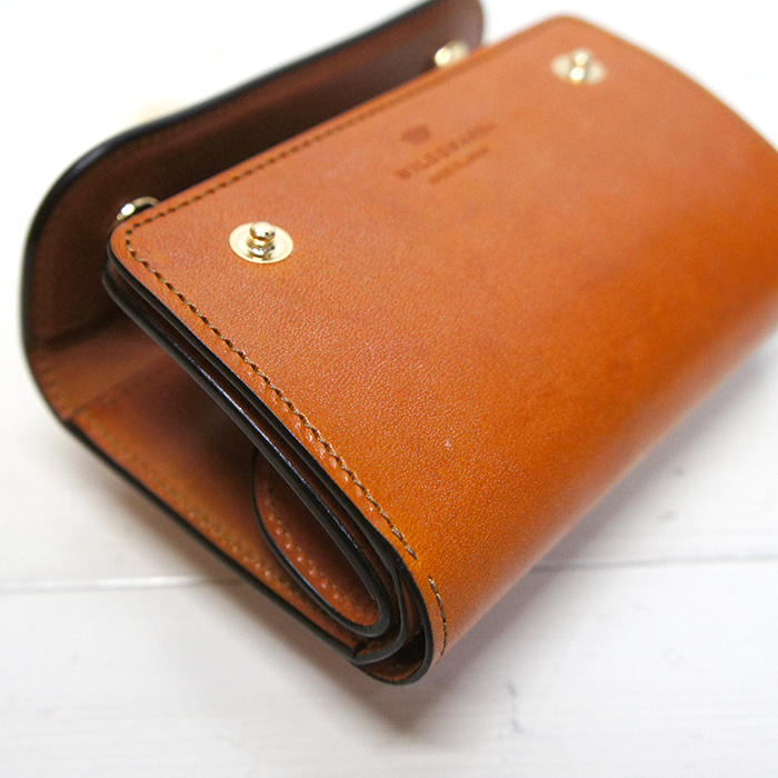 ワイルドスワンズ 旧ロゴ バーン フルグレインブライドルレザー - 折り財布