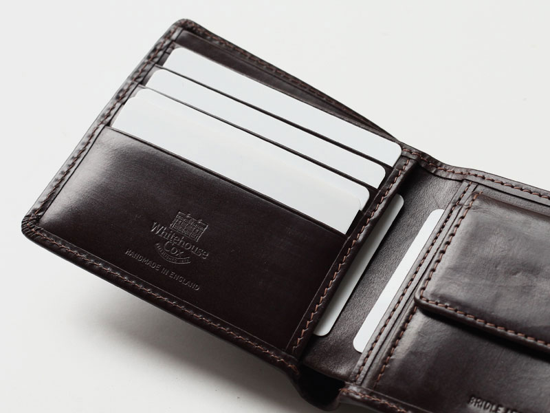 メンズホワイトハウスコックス 二つ折り財布 ブライドルレザー