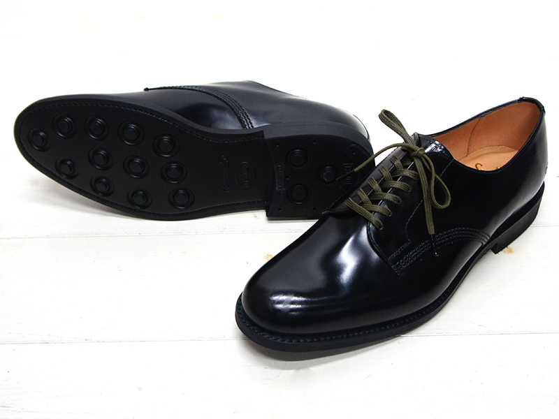 Sanders サンダース Officer Shoe オフィサーシューズ Black ブラック タイガース ブラザース本店オンラインショップ