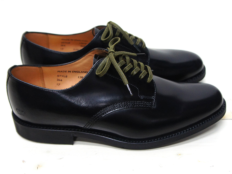 Sanders サンダース Officer Shoe オフィサーシューズ Black ブラック タイガース ブラザース本店オンラインショップ