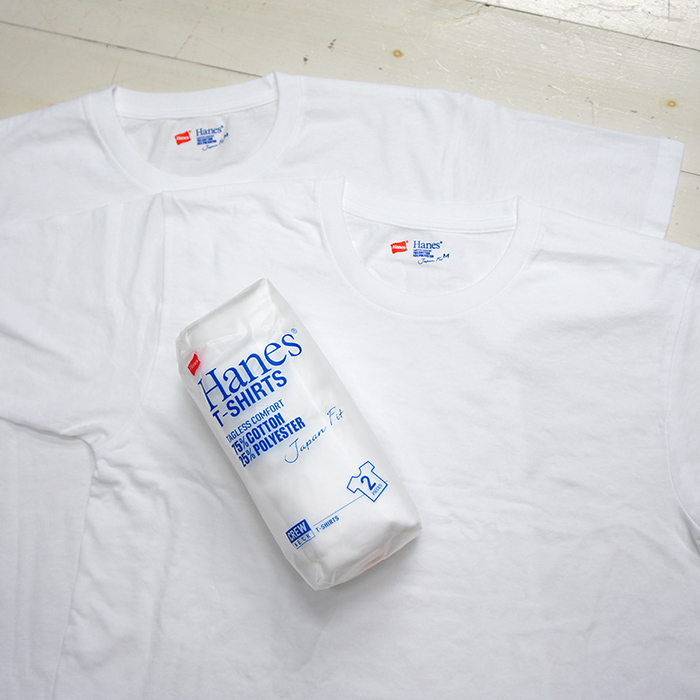 Hanes ヘインズ Japan Fit Crew Neck T Shirts Blue Pack 2pieces ジャパンフィットクルーネックtシャツ ブルーパック2枚組 White White ホワイト ホワイト タイガース ブラザース本店オンラインショップ