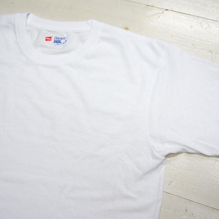 Hanes（ヘインズ）Japan Fit Crew Neck T-Shirts Blue Pack 2Pieces（ジャパンフィットクルーネックTシャツ  ブルーパック2枚組）/White×White（ホワイト×ホワイト） - タイガース・ブラザース本店オンラインショップ