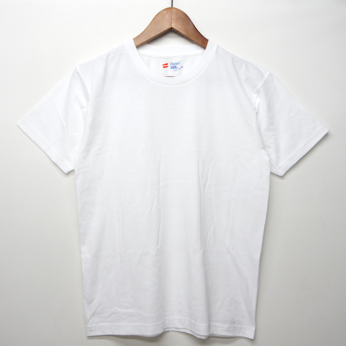 Hanes（ヘインズ）Japan Fit Crew Neck T-Shirts Blue Pack 2Pieces（ジャパンフィットクルーネックTシャツ  ブルーパック2枚組）/White×White（ホワイト×ホワイト） - タイガース・ブラザース本店オンラインショップ