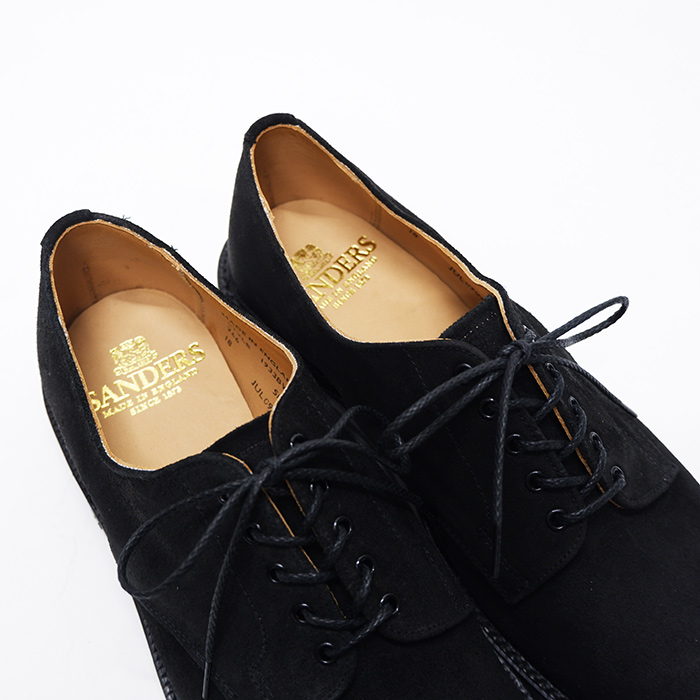 SANDERS（サンダース）Plain Toe Shoe（プレーントゥシューズ）/Black ...