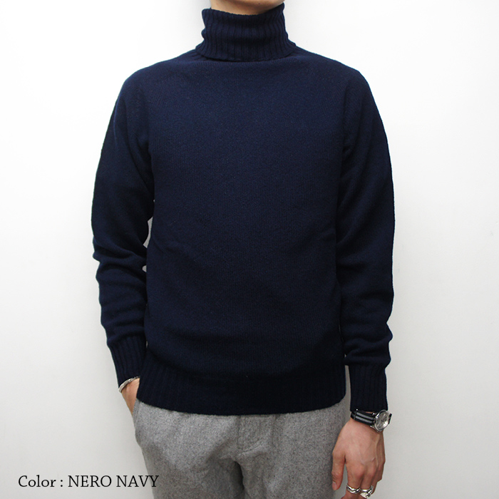 INVERALLAN（インバーアラン）Roll Neck Saddle Shoulder Sweater