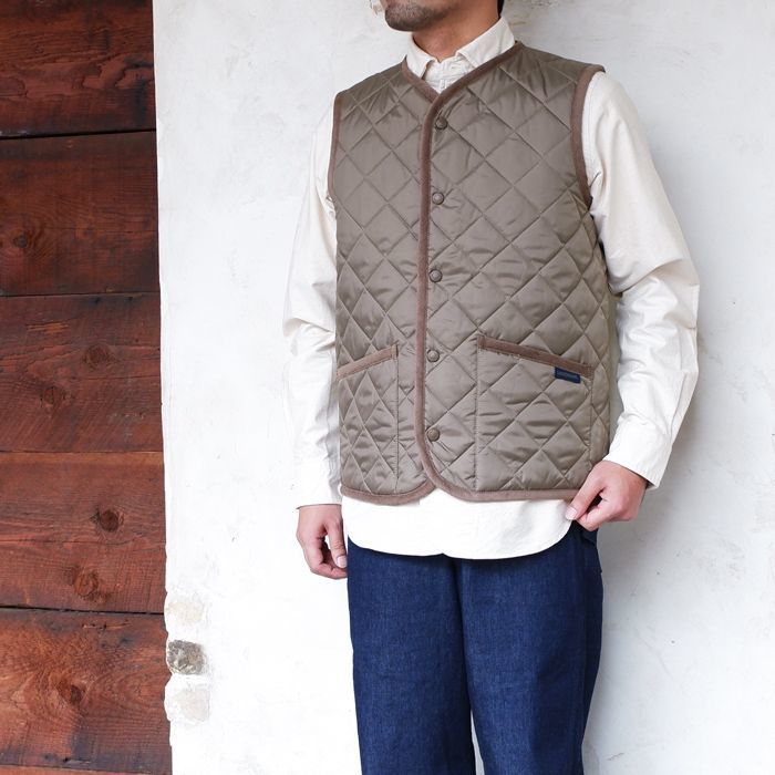 40 Off Lavenham ラベンハム Collarless Gilet カラーレスジレ Cork コルク タイガース ブラザース本店オンラインショップ