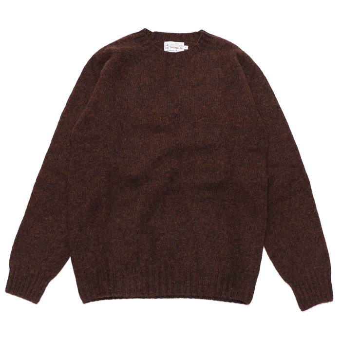 INVERALLAN（インバーアラン）Crew Neck Saddle Shoulder Sweater