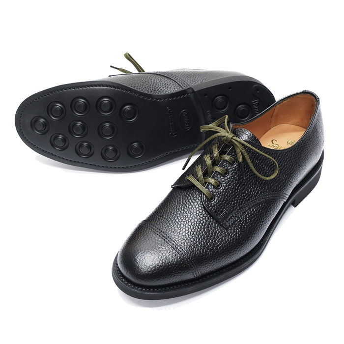サンダース SANDERS レザーシューズ ダービーシューズ フルブローグ 9955BG レザー 革靴 メンズ 6(25~25.5cm相当) ブラック