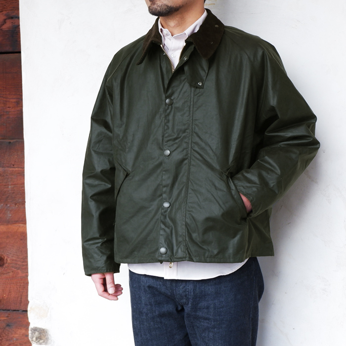 Barbour TRANSPORT WAX JACKET セージ 40トランスポート - ブルゾン
