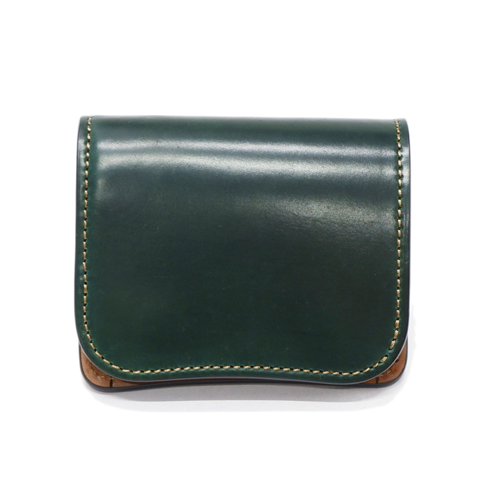 ワイルドスワンズ パーム グリーン コードバン - 折り財布