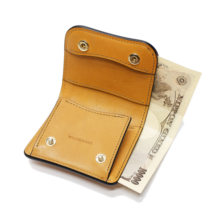 ワイルドスワンズ パームV2 ブルグレインブライドルレザー - 折り財布