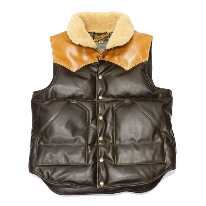 Y'2 LEATHER（ワイツーレザー）OIL SOFT HORSE&MOUTON DOWN VEST